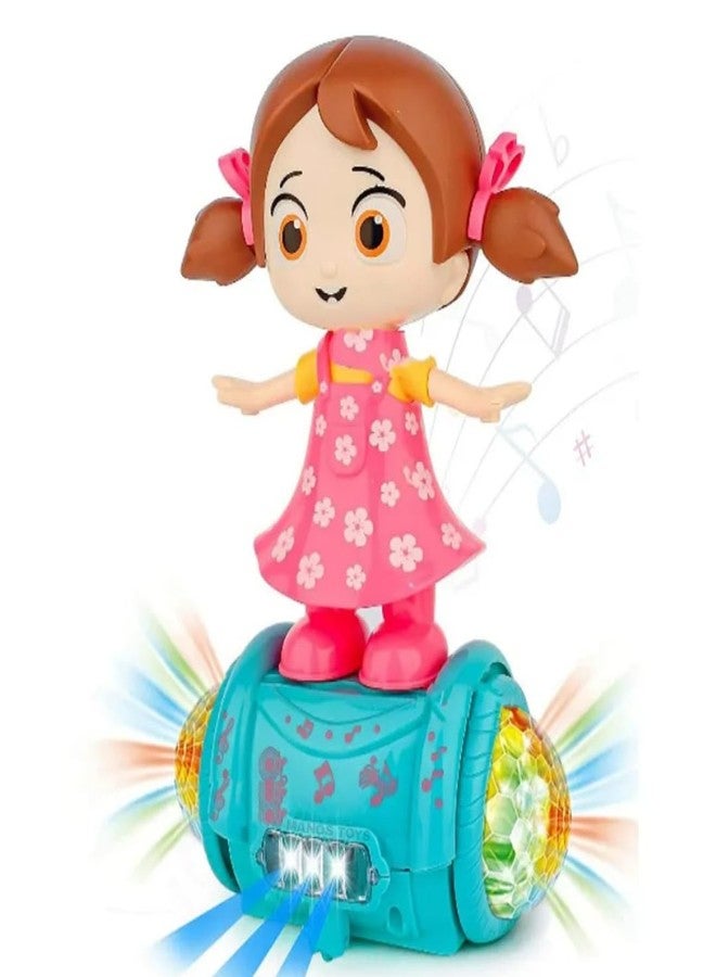 Manos Musical Dancing Multi Action Baby Doll for Girls with Flashing Light and Sound System Toddle Toy - Image 1
